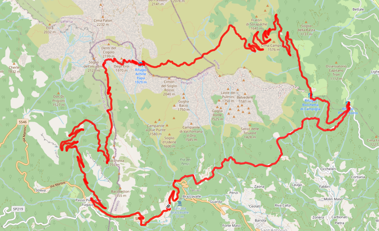Strada degli Eroi - Rifugio Achille Papa - Dente Italiano - Sacrario - Scarubbi